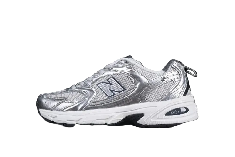 NB 530 "Grey Matter Silver Metallic"